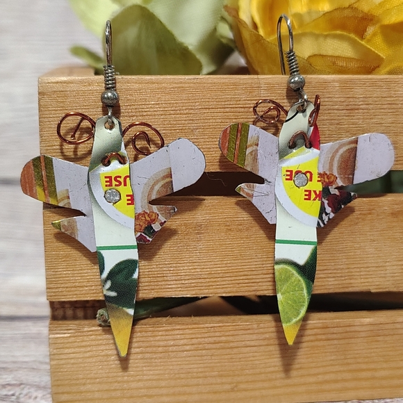 Upcycled Fair Trade Earrings - Picture 4 of 4